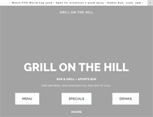 Tablet Screenshot of grillonthehillbar.com